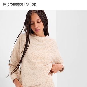 NWT fleece pajama top